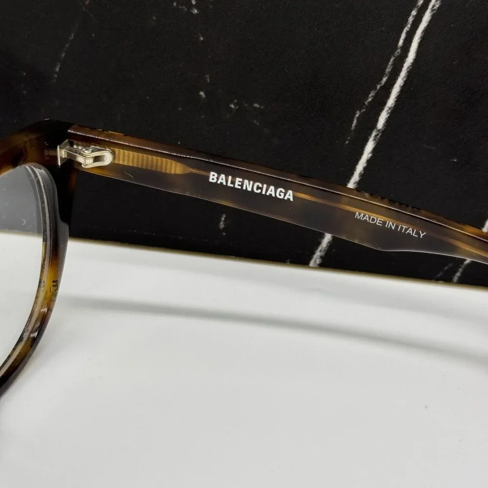 NEW BALENCIAGA BB0131O 008 CAT EYE HAVANA WOMEN EYEGLASSES BALENCIAGA